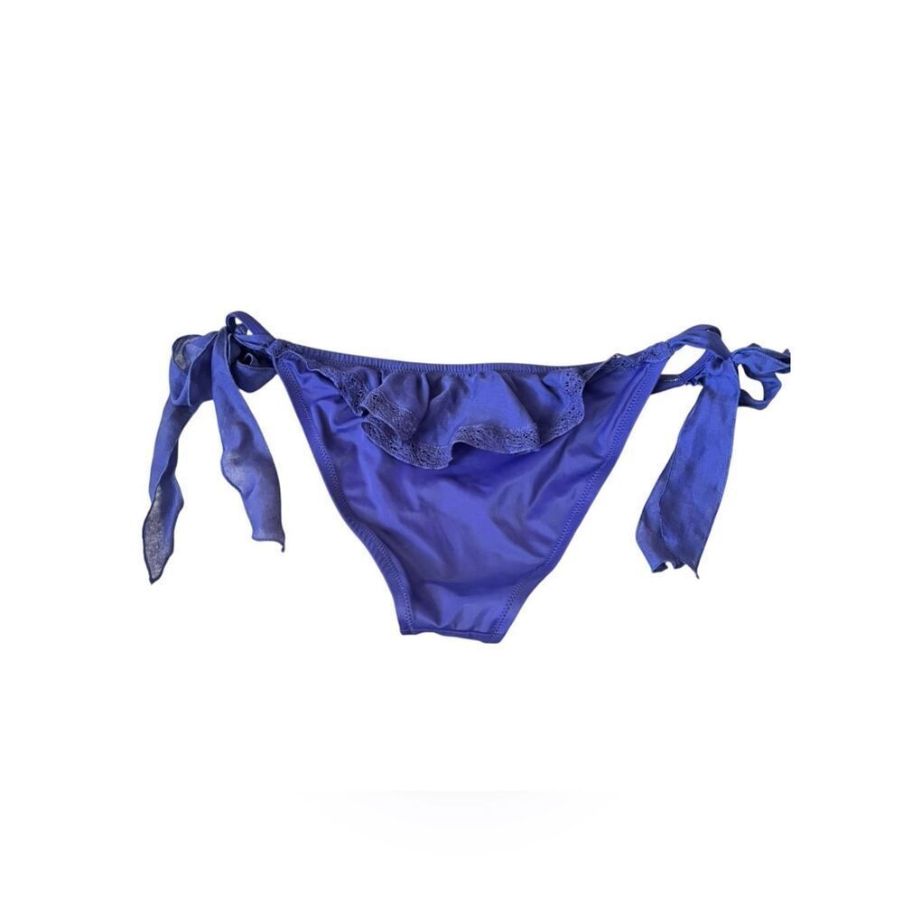Victorias Secret Cheeky La Culotte Coquine Side Tie Ruffle Bikini Bottoms
